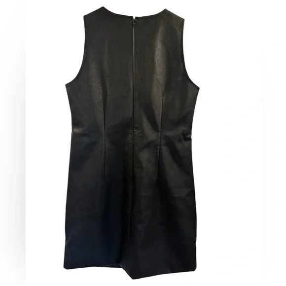 J.Crew Factory Faux-Leather Shift Dress - Picture 2 of 8
